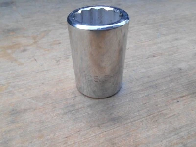 NEW SK TOOLS 47128 CHROME 7/8" STANDARD 3/4" DR 12PT SOCKET USA NOS