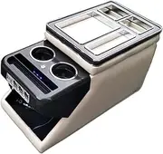 Arm Storage Box For T&oyota For Sienna 2022 2021+ Car Interior Front Armrest Box With USB Cup Holder Atmosphere Light(No Wireless Charge 2)