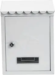 Exquisite Mailbox Home Mailbox Iron Drop Box Locking Wall Post Box Large Capacity Modern Parcel Box Country Style Suggestion Box for Outdoor Safer
