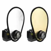 2 in1 Photography Mini Round Light Reflector Diffuser Collapsible Studio
