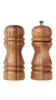 Threshold Salt & Pepper Grinder Set Acacia Wood set. NEW