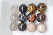 30MM Wholesale Lots Mix Natural Gemstone Sphere Crystal Ball Reiki Healing Globe