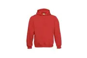 B&C Childrens/Kids Plain Drawstring Hoodie (Red) (12-14 Years)