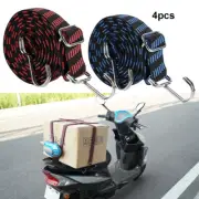 4Pack Elastic Wide Bungee Cord With Hook Adjustable Heavy Duty Strap Wide Thick