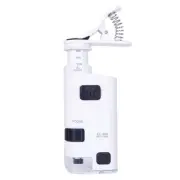 Jewelry Magnifier 80X-120X Zoom Clip-on Microscope Loupe Smart Phone LED Lamp