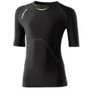 Skins A400 Youth Compression Short Sleeve Top (Black/Yellow)