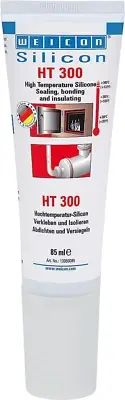 WEICON Silicon HT 300 85 ml | High-Temperature Adhesive for Sealing Cord & Se...