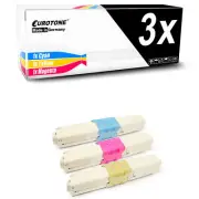 3x Eurotone Cartridge for OKI C-531-DN C-511-DN C-530-DN