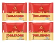 TOBLERONE TINY Swiss Milk Chocolate with Honey & Almond Nougat Bar 200g (4 Bags)