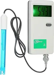 Gecheer pH Meter High Precision Portable pH Tester Backlight Display Water Quality Tester for Laboratory Drinking Water Hydroponics Aquarium Swimming pool White PH-3012B