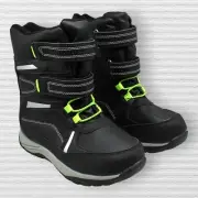 Totes Seth Black Neon Thinsulate Warm Youth Winter Boots (Size 4)