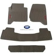 2015-2020 GMC Yukon Premium All Weather Front 2nd 3rd Row Floor Mats Dune OEM GM