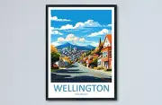 Wellington Travel Print Wall Art Wellington Wall Hanging Home Dcor Wellington