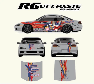 1/10 and 1/24 Scale RC Drift Livery - Gundam