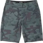 Billabong Men's Crossfire Slub Hybrid Walkshort, Camo, 28.