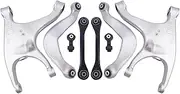 8PCS Rear Suspension Control Arm Kit Ball Joint Assembly Compatible For Audi A4 B8 A4L RS5 S4 S5 Q5 8K0505311J 8K0505312J