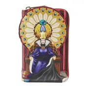 Snow White 1937 Evil Queen Throne Zip Around Wallet Coin Purse 6x3in