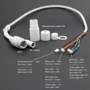 11Pin CCTV POE IP Network Camera PCB Module RJ45 Female/DC Male Waterproof Cable