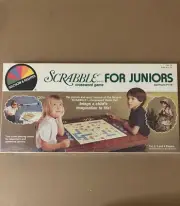 Scrabble for Juniors Crossword Game Vintage 1982 SEALED NEW Made in USA S