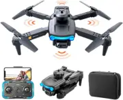 Bargainpop Foldable Mini Drone with 4K HD Camera Dual Lens 2.4G Wifi FPV RC Q...