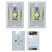 2 LED Night Light 240 Lumen Cordless Cob Dimmer Under Cabinet Shelf
