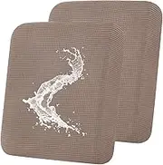 Smiry Waterproof Couch Cushion Covers, Stretch Jacquard Sofa Slipcover Washable, Thick Sofa Cushion Covers Furniture Protector with Elastic Bottom for Pets, Kids (2 Pack, Camel)