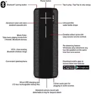 Logitech UE Boom 2 Waterproof 360 Wireless Bluetooth Speaker Phantom ShockProof