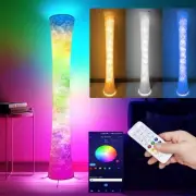 Floor Lamp, 61'' Smart RGB LED Corner Lamp with Music Sync and 16 Million DIY...