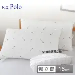 【R.Q.POLO】MIT台灣製舒眠抑菌獨立筒枕頭(18CM/2入)