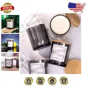 Complete Candle Making Essentials: 12 Mercury Glass Jars and Labels Included