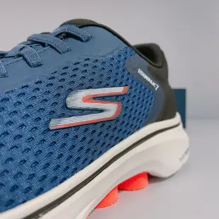 SKECHERS GO WALK 7 男生 灰紫色 寬楦 舒適 透氣 輕量 休閒 運動 慢跑鞋 216636NVBK