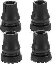 Abaodam 4pcs Skid Crutch Replacement Tips Non Slip Walking Stick Tips for Hiking Poles Walking Canes Durable Pads for Stability Shock Absorption Fit Inner