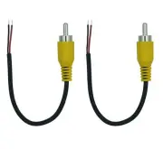 RCA Male Plug Cable Replacement Repair, RCA to Bare Wire for Speaker Amplifier