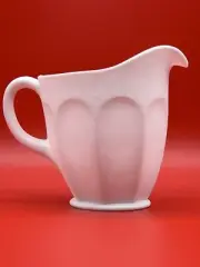 Fenton Satin White Milk Glass Pitcher Creamer 5 1/2