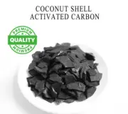 Coconut shell charcoal Activated Carbon Chips 100% organic from Ceylon -FreeShip