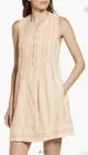 Faherty Isha Sleeveless Pintuck Organic Cotton Stripe Short Casual Dress Size XS