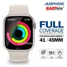 For Apple Watch Series 8 7 41/45mm EASTele Full Tempered Glass Screen Protector