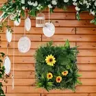 Grass Wall Panel Green Privacy Hedge Fence Screen for Party Bathroom Wedding