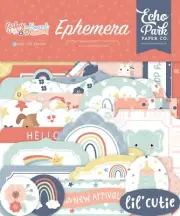Echo Park Ephemera-Icons, Baby On Board Girl