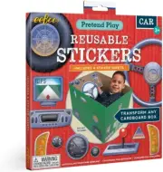 Pretend Play Reusable Stickers - Car by eeboo - transform any cardboard box