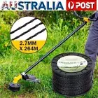 Trimmer Line Spiral Twist String 2.7MM x 264M Whipper Snipper Cord AU STOCK