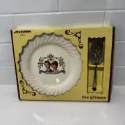 Prince Charles Lady Diana Vintage Plate & Cake Server Johnson Of Australia 1981
