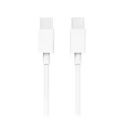 Reiko USB C to Type C Charge & Sync Data Cable 3.3 Ft in White | MaxStrata
