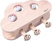 Cloud Shape Cat Hunt Interactive Toys Wooden Whack Mouse Puzzle Toy mice