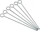 KitchenCraft Flat Kebab Skewers, Stainless Steel, 20 cm, Set of 6 Skewer Sticks