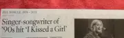 OBITUARY 1959 - 2025 JILL SOBULE I KISSED A GIRL SUPERMODEL CLUELESS SINGER