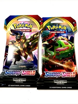 Pokemon Sword & Shield Booster Packs x2 Collectible Pokémon Cards