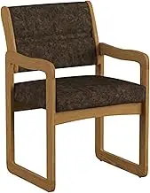 Wooden Mallet DW1-1 Valley Guest Chair, Medium Oak/Watercolo