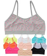 [Alyce Ives Intimates] Alyce Intimates Girls Cotton Cropped Training Bra- Pack of Cami Bras for Teen