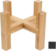 VINTORKY 1Set Wooden Flowerpot Rack Four Legged Plant Holder for Indoor Decor Retro Style Base for Flower Pots Crafts Durable Wooden Construction for Home Adornment